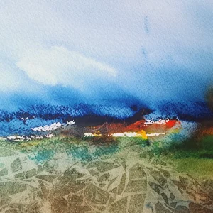 Fire song across the Rocky terrain.