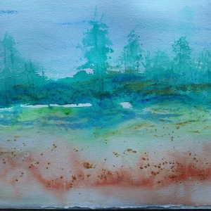 Serene Ethereal landscape