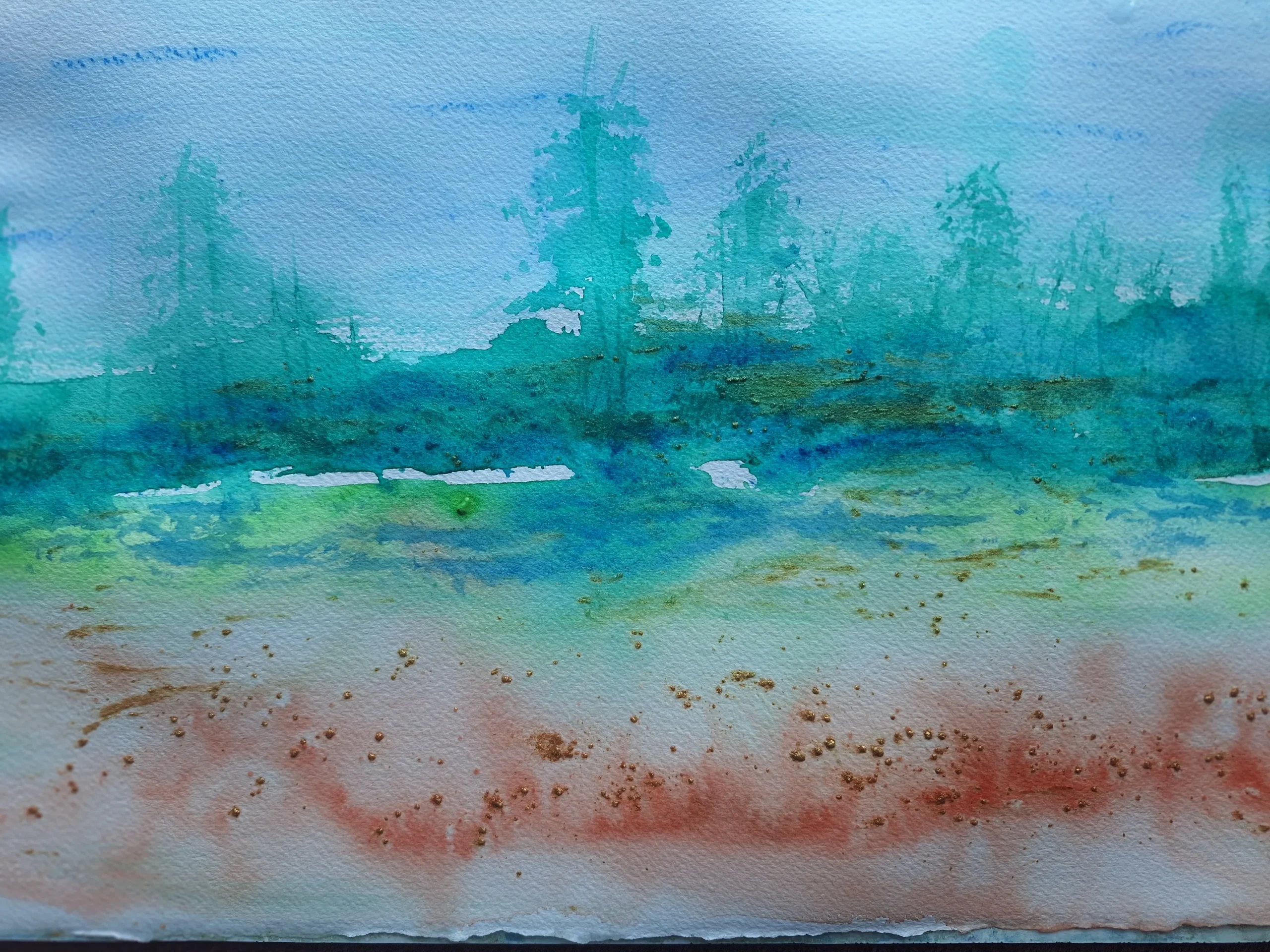Serene Ethereal landscape