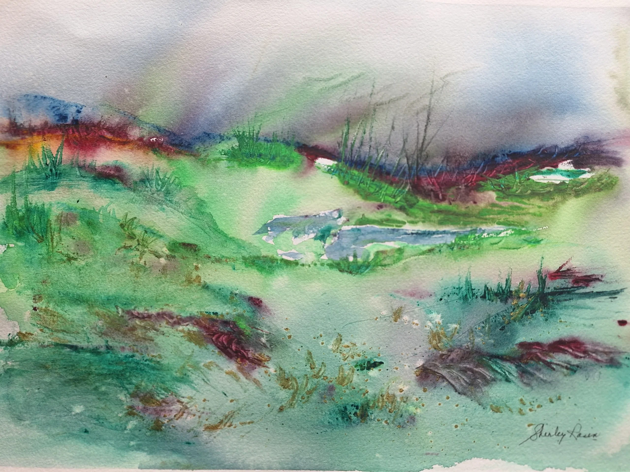 The Fields Aflame with Quiet Light