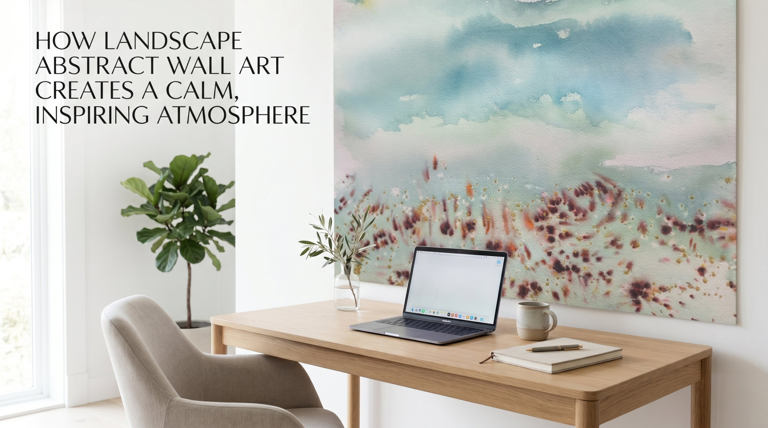 Landscape Abstract Wall Art for Calm Spaces & Inspiration